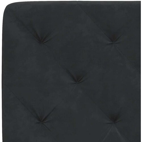 VidaXL Krevet s madracem crni 100x200 cm bar&amp;scaron;unasti Slike