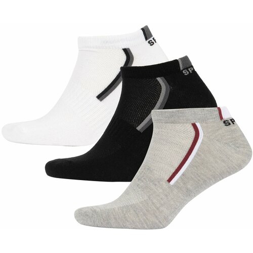Defacto Men Fit 3 Pack Cotton Booties Socks Cene