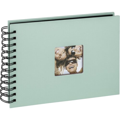 Walther Fun mint green 23x17 40 black Pages Wire-O SA109A Slike