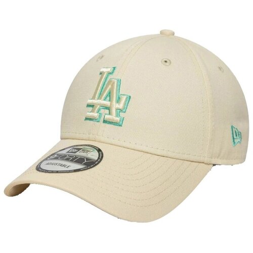 New Era Kape s &amp;scaron;iltom LA DODGERS TEAM OUTLINE CREAM 9FORTY ADJUSTABLE CAP Bež Slike