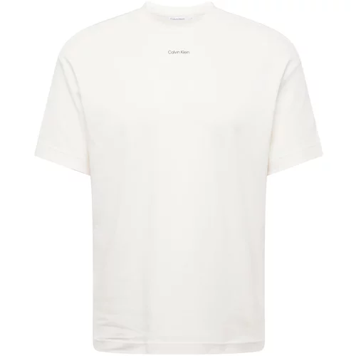 Calvin Klein Majica 'NANO' črna / volneno bela