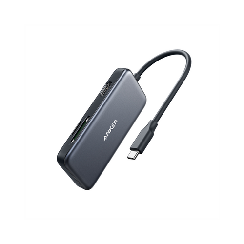 Anker Premium USB-C 5 u 1 adapter, 4K HDMI, 2xUSB-A, microSD, čitač SD kartica, crni Cijene