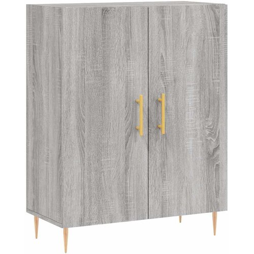  Visoka komoda siva sonome 69,5x34x180 cm od konstruiranog drva Slike