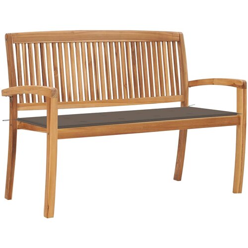 vidaXL vrtna klop z blazino 128,5 cm trdna tikovina Cene