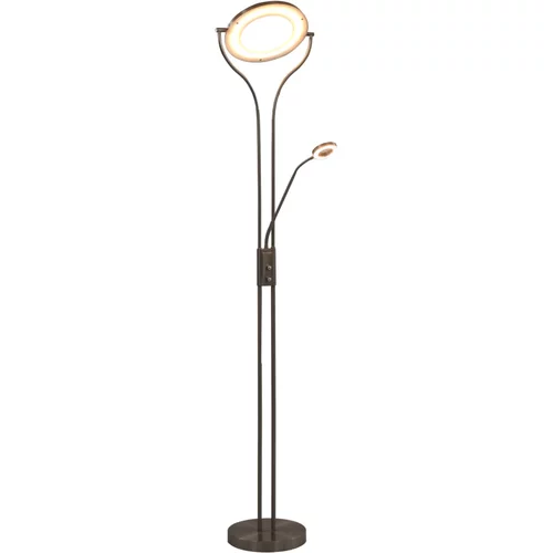 vidaXL Stojeća svjetiljka 18 W srebrna 180 cm prigušiva