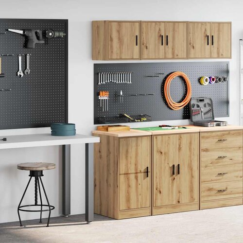 vidaXL Garažni ormarići 2 kom boja hrasta artisan konstruirano drvo Cene