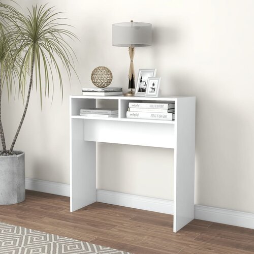  Konzolni stol bijeli 78 x 30 x 80 cm od iverice Slike