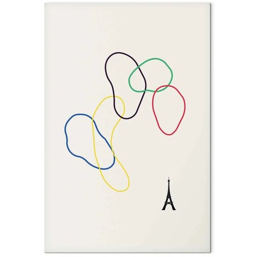  Slika - Colorful Rings - Digital Graphics - Minimalism 40x60 Cijene