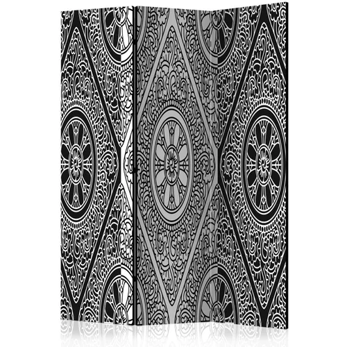  Paravan u 3 dijela - Ethnic Monochrome [Room Dividers] 135x172