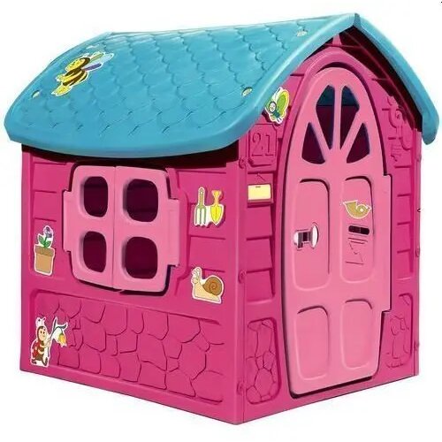 Lean_Toys Velika vrtna igralna hišica 5075 roza lea Cene