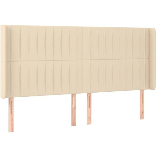 Maison Chic Vzglavna omarica - Nočna omarica - Posteljna omarica z ušesi krem 163x16x118/128 cm blago, (21709631) Cene