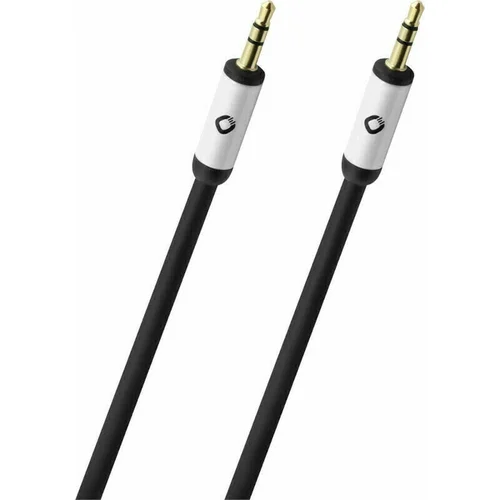 Oehlbach Utičnica Audio Priključni kabel [1x 3,5 mm banana utikač - 1x 3,5 mm banana utikač] 3 m Crna pozlaćeni kontakti, OFC vo