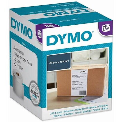 Dymo 4XL Large Address Shipping Labels - adresne i dostavne naljepnice, rola 220 komada Slike