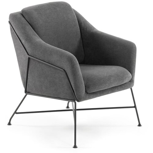 Kave Home Siva fotelja Brida &amp;ndash; Slike