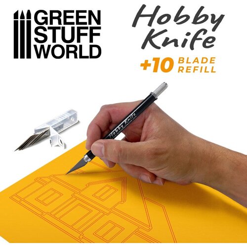 Green Stuff World Craft Knife with Spare Blades Set | Skalpel nož za modelarstvo sa rezervnim sečivima Slike
