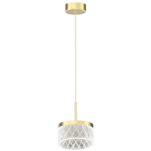  LED luster na sajli ELEGANCE LED/9W/230V, prečnik 15 cm, zlatni Cene