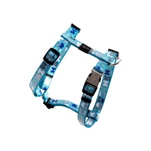 Rogz trendy klasični am za pse bones, 16mm, m, plavi Cene