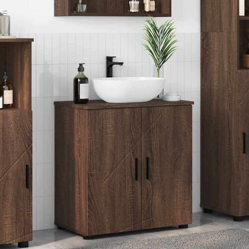 vidaXL Kupaonski ormar Smeđi hrast 61 x 35 x 64 cm Konstruirano drvo Cene