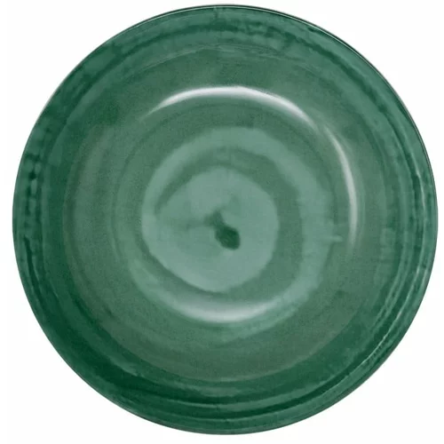 Villa Altachiara Zeleni jušni porcelanasti krožniki v kompletu 6 ks ø 21 cm Tangeri green –