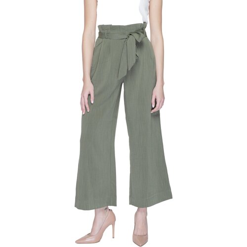 Only Lahkotne hlače &amp;amp; Harem hlače Onlmarsa Solid Paperbag Wvn Noos 15269628 Zelena Slike