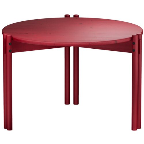 Karup Design Crveni okrugao stolić za kavu od masivnog bora ø 60 cm Sticks – Cijene