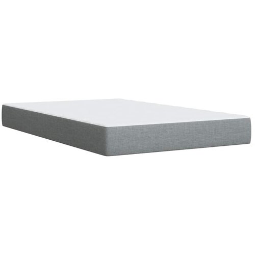  Krevet s oprugama i madracem svjetlosivi 120x190 cm od tkanine Slike