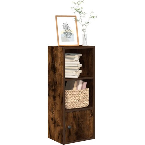 VidaXL Knjižna omara dimljeni hrast 31x24x77 cm inženirski les Slike