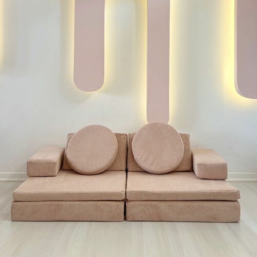 Atelier Del Sofa puzzle - pink pink 2-Seat sofa-bed Slike