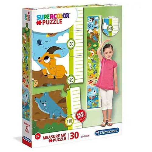 Clementoni Slatke životinje zidni mjerač visine puzzle 30kom - Cene