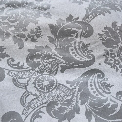 Catherine Lansfield Siva podalj&amp;scaron;ana posteljnina za zakonsko posteljo iz damasta 230x220 cm Damask Jacquard &amp;ndash; Slike