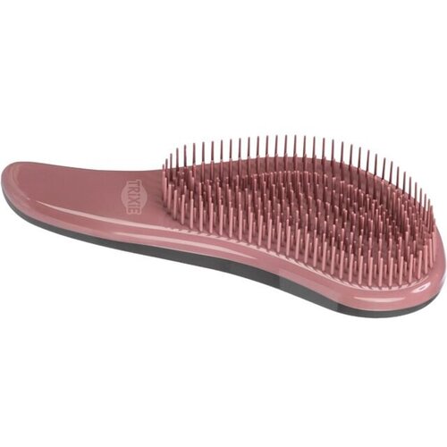 Trixie meka četka za krzno 19cm – pink/crna, plastične čekinje Cene