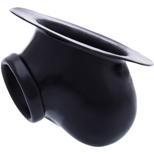 Toylie latex penis sleeve ben with base plate black Cene