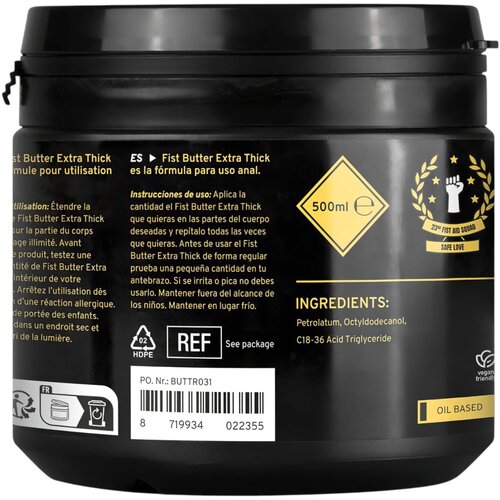 BUTTR Fisting Gel Extra Thick - 500 ml Slike
