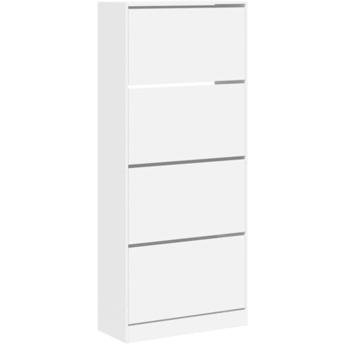 Maison Chic Omarice za obutev - Kopa za čevlje s 4 predali bela 80x34x187,5 cm, (21777924) Cene