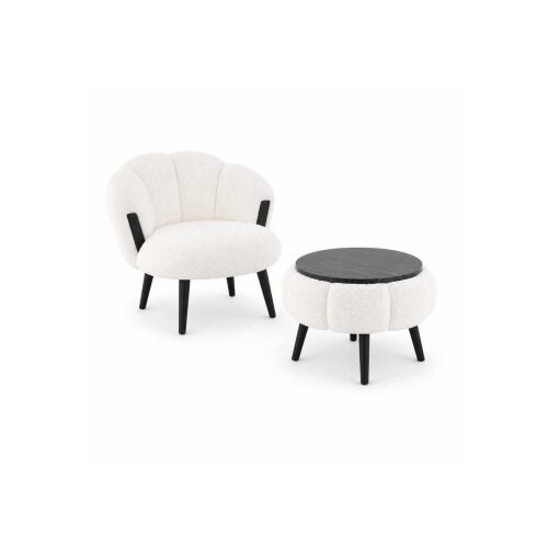 Atelier Del Sofa set od fotelja i stolića za kafu, 3 dijela, bijela Cijene