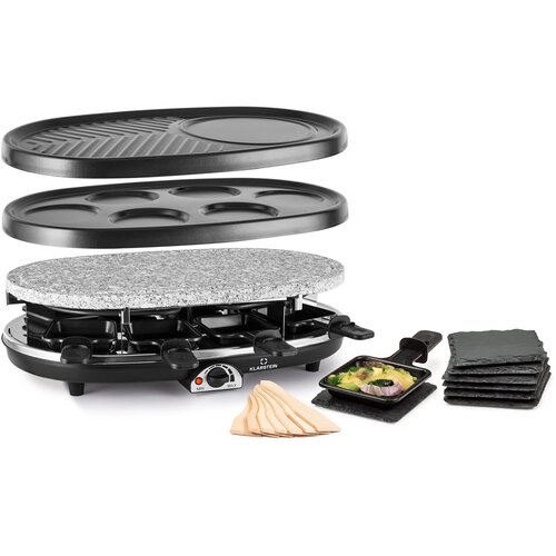 Klarstein All-U-Can Grill Raclette, Raclette roštilj s priborom 4 u 1 za 8 osoba Cijene