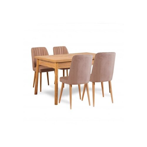 Hanah home Santiago trpezarijski set, smeđa Slike