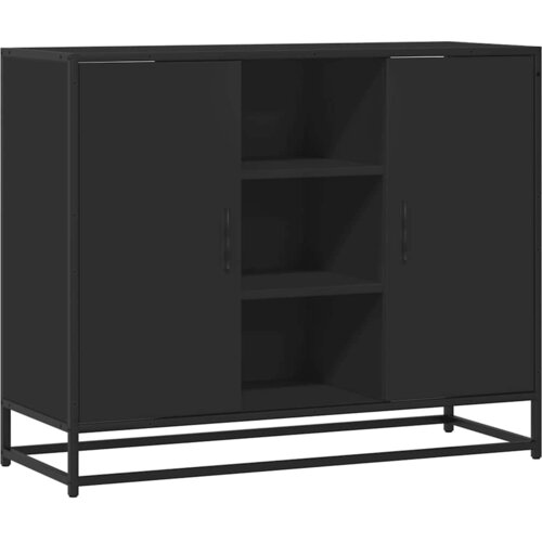 Maison Chic Komoda - Predalnik črna 92x35x76 cm inženirski les, (21715926) Slike