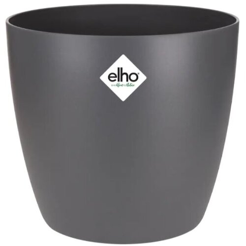 ELHO brussels Okrugla tegla za biljke (Vanjska dimenzija (&amp;oslash; x V): 18 x 17 cm, Antracit, Sjaj) Slike