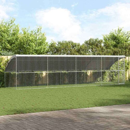  Pasja lopa s shranjevanjem 4 pcs srebrna 8 x 2 x 2 m Jeklo - - Srebrna - 64.45 - 8 x 2 x 2 m - 2025-vidaXL-TOPSELLER Cene