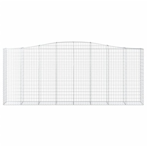  Lučne gabionske ko&amp;scaron;are 7 kom 400x50x160/180cm pocinčano željezo Slike