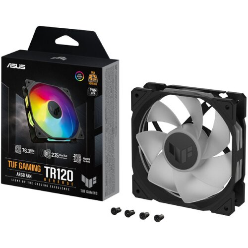 Asus TUF GAMING TR120 ARGB REVERSE BLACK ventilator Cene