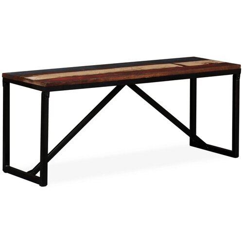  Klupa od masivnog obnovljenog drva 110 x 35 x 45 cm Slike