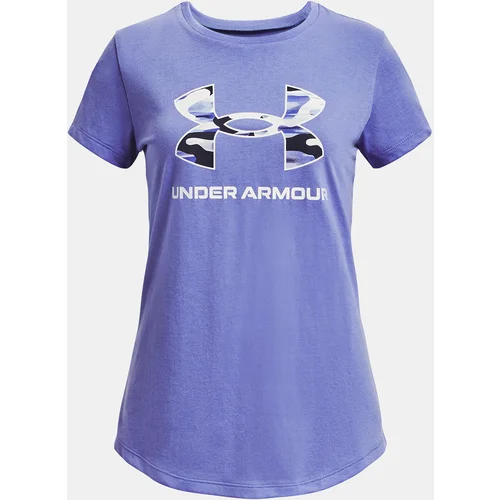 Under Armour T-Shirt UA SPORTSTYLE LOGO SS-BLU - Girls