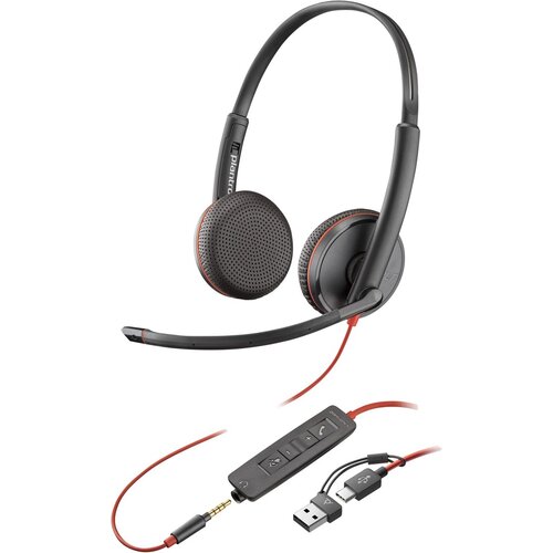 HEWLETT-PACKARD Poly Blackwire 3225 Stereo USB-C Headset +3.5mm Plug +USB-C /A Adapter (Bulk) Cijene