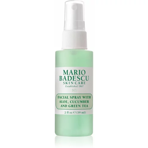 Mario Badescu Facial Spray with Aloe, Cucumber and Green Tea hladilna in osvežilna meglica za utrujeno kožo 59 ml
