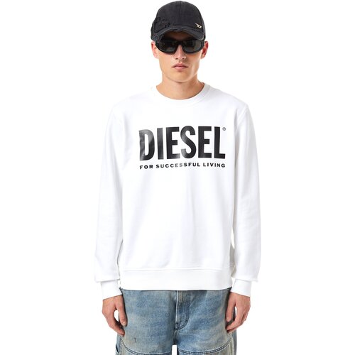 Diesel Sweatshirt - S-GIRK-ECOLOGO SWEAT-SHIR white Slike