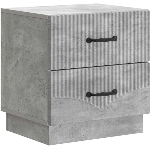  Noćni ormar Betonska siva 43 x 34 5 x 44 5 cm Konstruirano drvo - Betonska siva 1 Cene