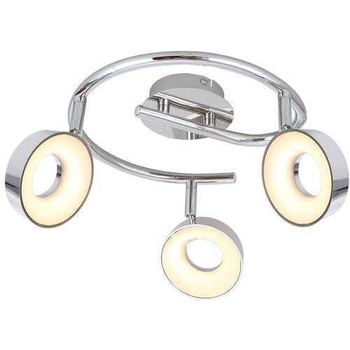 Candellux Lighting led stropna svetilka v sijajno srebrni barvi 40x40 cm isla Cene