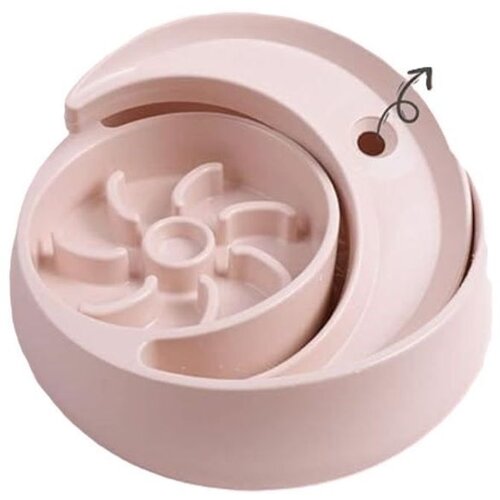  slow feeder činija za hranu i vodu roze 26x26x7 cm Cene